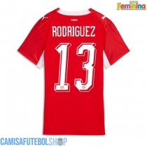Camisa de time de futebol Suíça Ricardo Rodriguez #13 Replicas 1º Equipamento Feminina Mundo 2026 Manga Curta